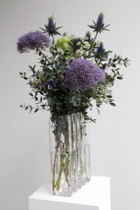 'Vase/Handpicked Flowers', handblown glass, Briggs & Cole, as part of 'Temperance 3/5'. Photo: Janet Wilson