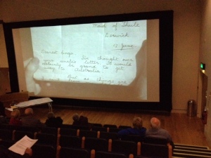 Screening of 'Rugged Island' (1932) at Shetland Museum and Archive. Photo: Joanne Jamieson